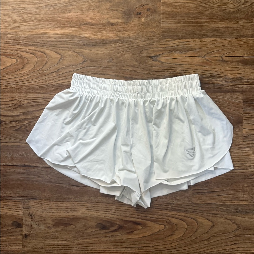 White Flowy Skort with Built-In Shorts | Summer & Brunch Essential